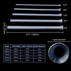 5 Pack Spring Tube Bender Set 1/4&rdquo;, 3/8&rdquo;, 1/2&rdquo;, 5/8&rdquo; and 3/4&rdquo; for Copper, A
