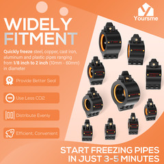 CST2 General Cold-Shot Pipe Freeze Kit Tube Wire Plumbing Freezing Pipes 1/8&Prime;-2&Prime;