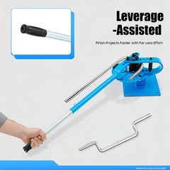 7 Dies Compact Metal Bender 1&Prime;-1/2&Prime; Bench Flat Bar Rod Bending Brake Bender