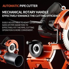 110V Electric Automatic Pipe Cutting Machine Precise Fast Pipeline Cutter for 40