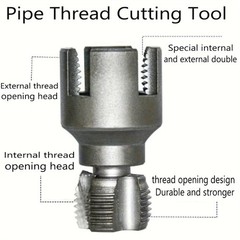 Integrated Internal & External Pipe Threader, PVC Kit 1/2&Prime; & 3/4&Prime;