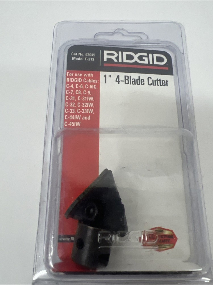 Ridgid 63045 T-213 1&Prime; Sectional Cable 4-Blade Cutter for K-50 Sectional Machine