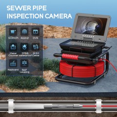 Sewer Camera Pipe Inspection Camera 512hz Sonde Self-leveling 1080P Camera 50m