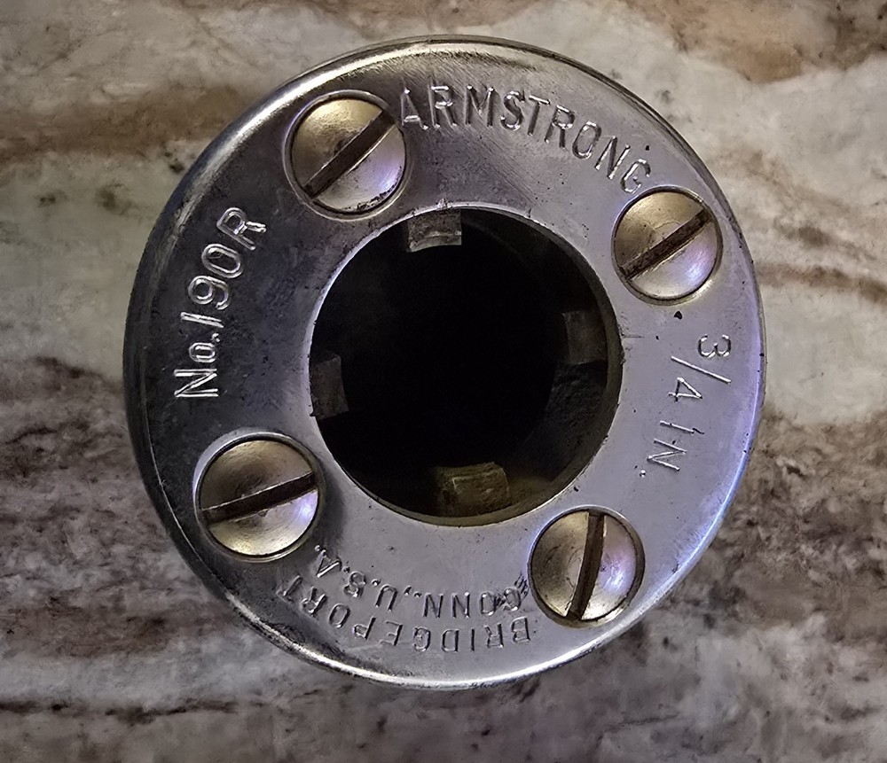 Armstrong USA Pipe Threader Die Head No. 190R SAE 3/4&rdquo; w/ Chrome Head 260528 20