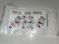 RIDGID 1224 Pipe Threader Top Motor Cover Instruction Decal 711 714 Die Head