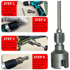 2pcs Integrated Internal & External Pipe Threading-Tool,PVC Pipe Threader Kit
