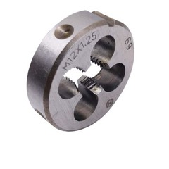 HSS Taper Plug Tap Metric Round Die Set Right Hand M12x1.25mm Hardware 1 Set