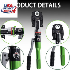 Pipe Press Tool with 11 Dies for Copper & PEX Crimping