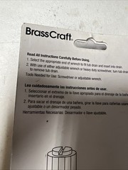 Brass Craft Tub Drain Remover