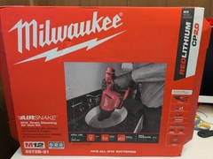 Milwaukee 2572B-21 M12 12V Airsnake Drain Cleaning Air Gun Kit w/ Attachments