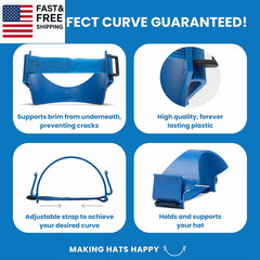 Pro Hat Brim Bender &ndash; the Perfect Curve Guaranteed &ndash; Shaper Curver Tool for All
