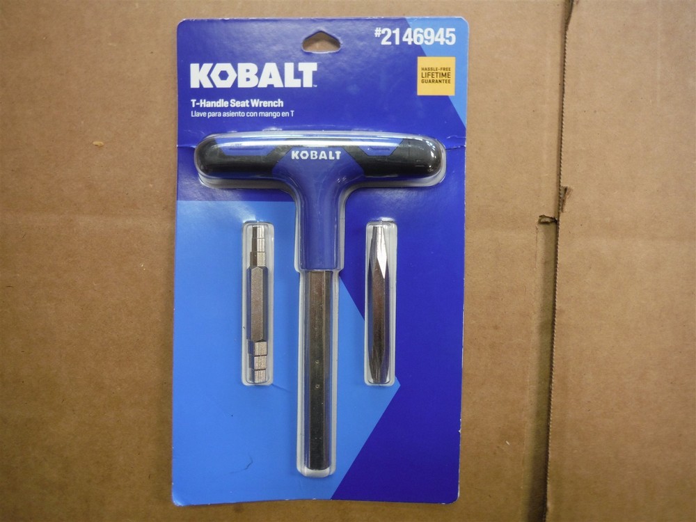 Kobalt 2146945, T-Handle Seat Wrench Plumbers Tool *A01