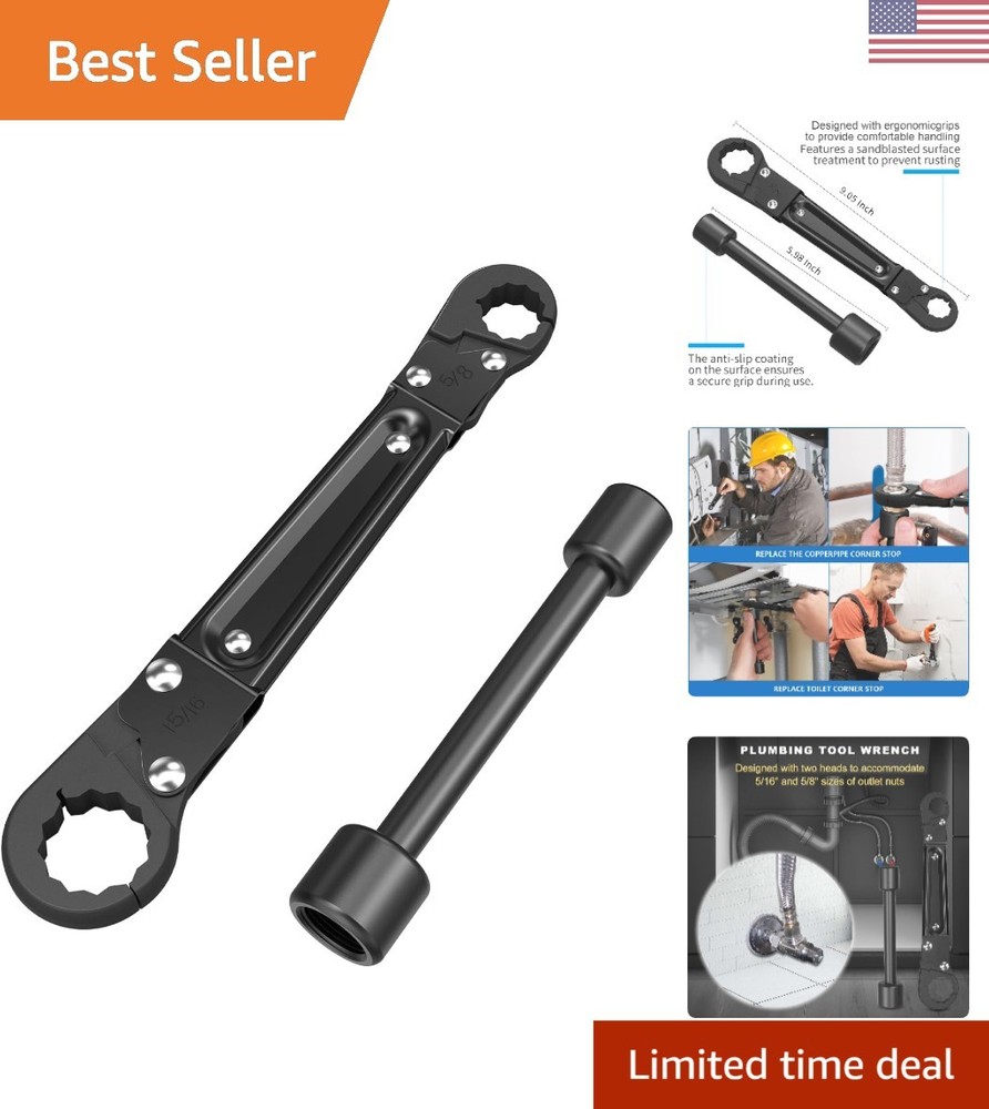 Multi-Functional Angle Stop Wrench Kit &ndash; Versatile Alloy Steel Plumbing Tool