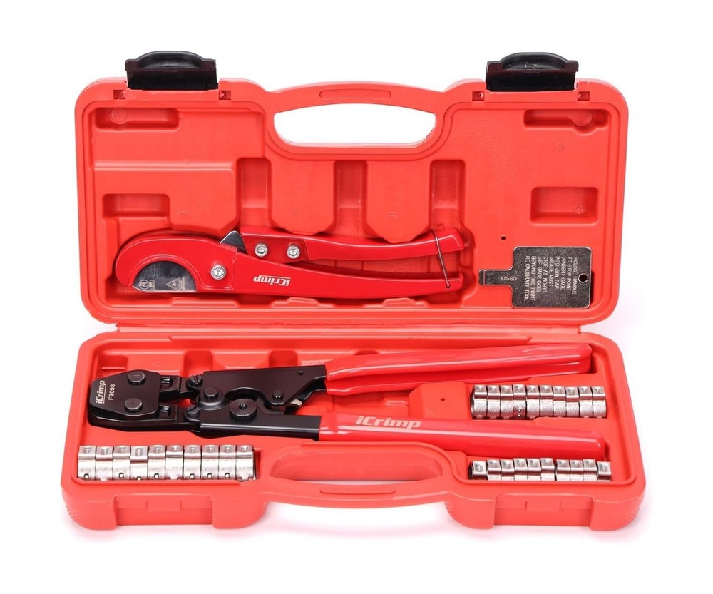 iCrimp PEX Pipe Clamp Crimping Tool Kit Cinch Crimper Tool for &hellip; FAST USA SHIP