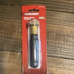 HUSKY Small Drain Bladder Drain Clog Cleaner Rubber w/ Brass Fitting New!