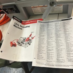 Ridgid 1215 Pipe Threader 61142 Unused Excellent Condition With Dies!