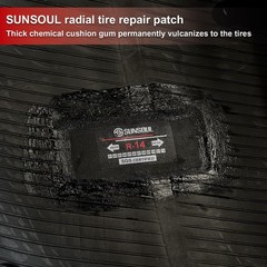 Heavy Duty Tire Repair Patches &ndash; 10 Large Radial Tire Patches for Vehicles