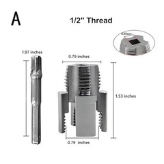 2pcs Integrated Internal & External Pipe Threading-Tool,PVC Pipe Threader Kit