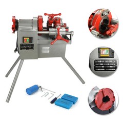Electric Pipe Threader Machine 3 Legs 1/2&Prime;-2&Prime; Threading Cutter 750W