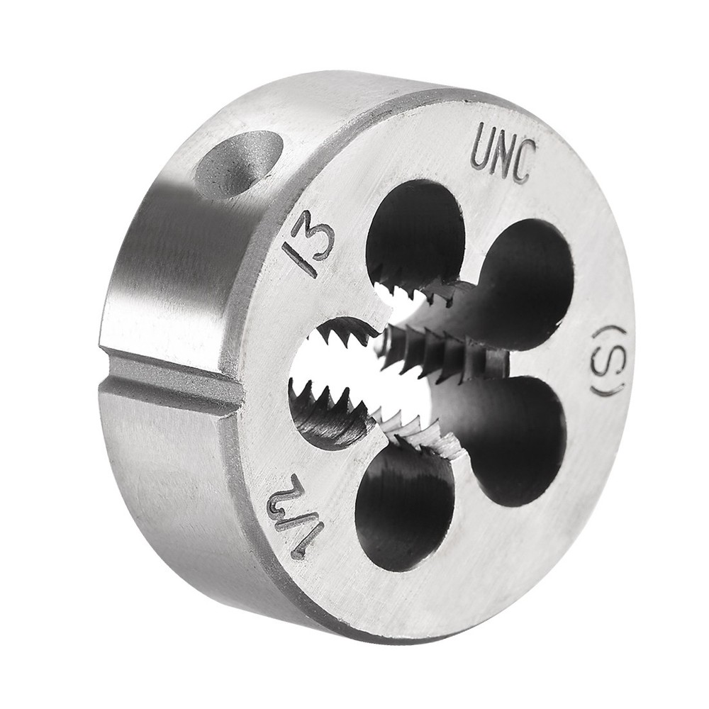 1/2-13 UNC Round Dies Machine Thread Threading Dies 1.5&Prime; OD Tool Steel