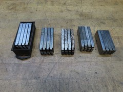 5 used sets of Ridgid NPT universal bolt dies 1/8&Prime;, 1/2&Prime; &ndash; 3/4&Prime;, & 1&Prime; &ndash; 2&Prime;