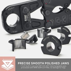 iCrimp PEX Pipe Crimping Tool Kit &ndash; Meets ASTM F1807, Free Gauge & Cutter