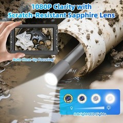 5&Prime; Monitor 20M Pipeline Camera 18MM Drain Sewer Endoscope w/ Macro lens