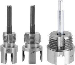 3 Pcs Pipe Threading Tool, Dual-Function Integrated Internal & External Thread C