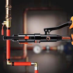 IBOSAD Hydraulic Copper Pipe Tube Fittings Crimping Tools 16.5 inches, Orange