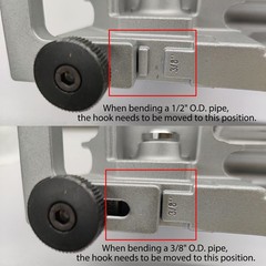 3/8 1/2 OD Tubing 2 in 1 Manual Bender 180 HVAC Copper Tube Bending Tool