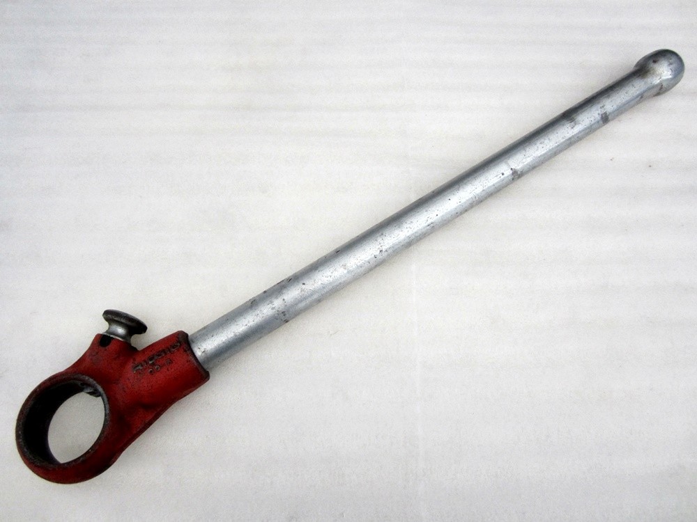 Ridgid Tools No. 00-R Manual Ratchet & Handle for Die Heads Made in USA