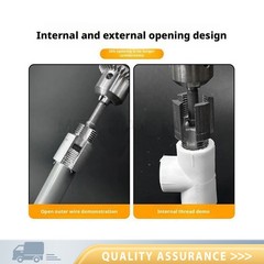 NEW 1/2 3/4 1 Inch PVC Pipe Threader Kit For Internal External Threading US