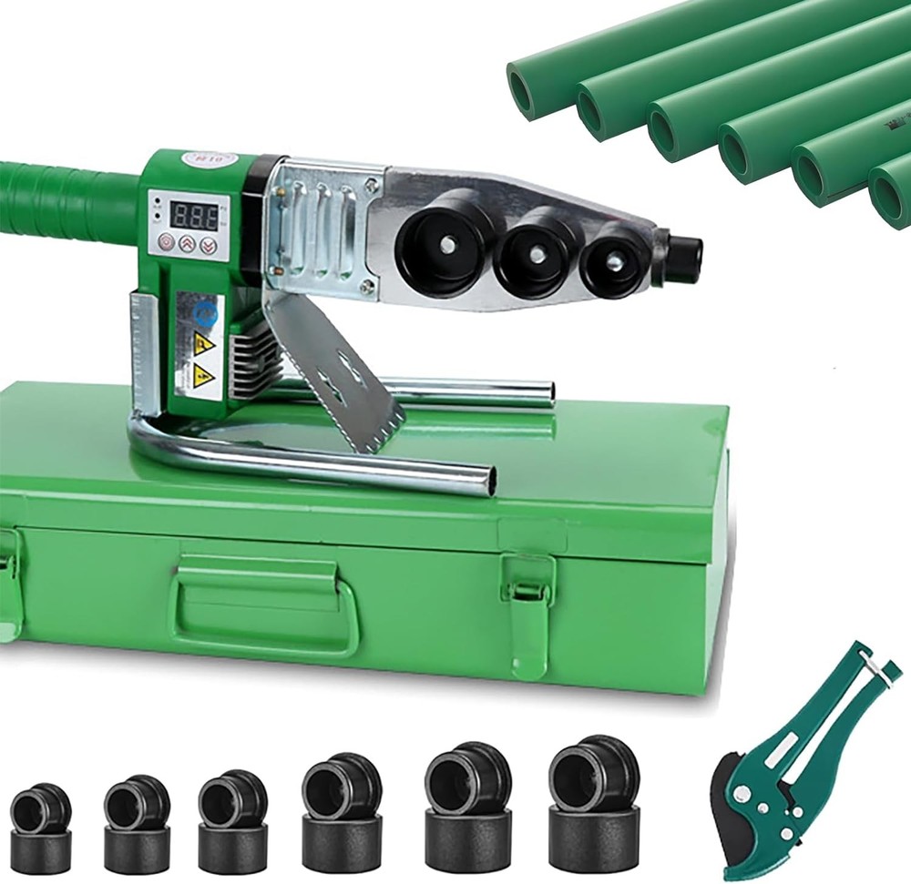 Versatile Plastic Pipe Welder (110-220V) &ndash; Weld PP, PP-R, PE, PP-C Pipes with ..