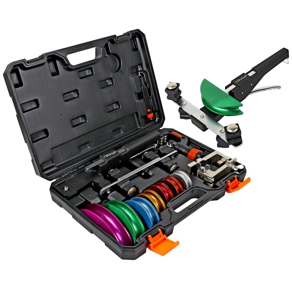 Ratcheting Tube Bender 1/4-7/8in 90&deg; HVAC Tool