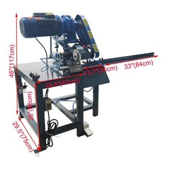 220V 0.78-2.94in Pneumatic Pipe Cutting Machine Pipe Cutter Foot-Operated 1.5KW