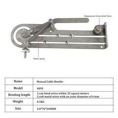 Portable Wire Bender Stainless Steel Electrical Bending Jig Max 16.4mm Cable