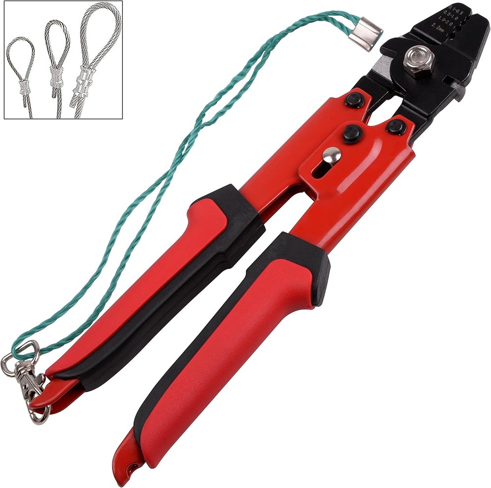 Fishing Crimping Pliers,Wire Rope Crimping Tool for Fishing Line Crimp Sleeves H