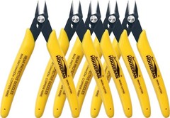 5 Pack Flush Wire Cutters Snips, 5 Inch Micro Flush Cutting Pliers | Spring Load