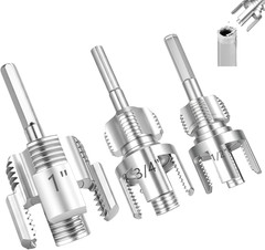 3PCS Integrated PVC Pipe Threader Tool 1/2&Prime; 3/4&Prime; 1&Prime; Dual-Function Internal Water