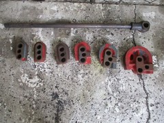 PARKER 1216 MANUAL RACHETING TUBE BENDER W/ 6 RADIUS BLOCKS NO SLIDES
