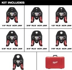 New! Milwaukee 1/4-1-1/8inch RLS ACR Press Jaw Kit M18 FORCE LOGIC 49-16-2662R