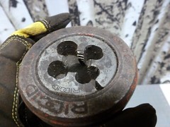 Lot of 6 Ridgid 00-R-B Bolt Threader Dies 5/16-18, 3/8-16, 1/2-13, 9/16-12, 3/4