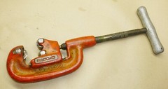 RIGID 1A Heavy Duty No. 1-2 Pipe Cutter Tool 1/8 in To 1 1/4&rdquo; Good Shape