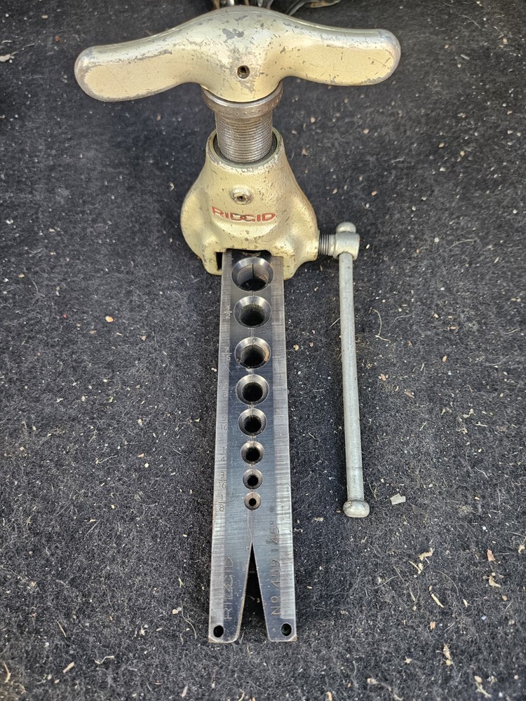 Vintage RIDGID No. 459 Manual 45 Degree Tube Flaring Tool 1/8&Prime; &ndash; 3/4&Prime; Made In&hellip;