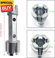 Tub Drain Remover Wrench, Heavy Duty Drain Wrench Aluminum Alloy Wrench for Inst