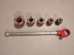 Ridgid 00-R Ratchet and 1/8&Prime;, 1/4&Prime;, 1/2&Prime;, 3/4&Prime;, 1&Prime; Dies