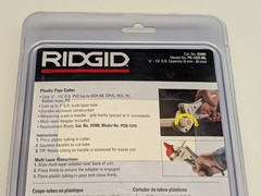 RIDGID PC-1375ML 1/8&Prime; to 1-3/8&Prime; PVC and PEX Cutter w/ Multi-Layer Adapter NISB