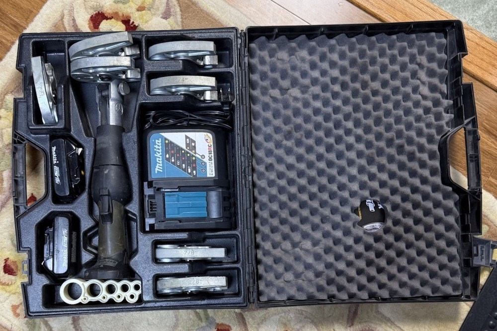 Klauke RLS Zoomlock Press Tool W 7 Jaws Kit 1/4&Prime; -1 1/8&Prime; Refrigerant MAP2LCER