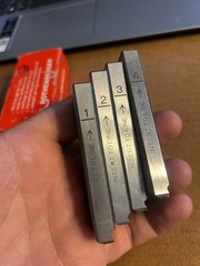 Rothenberger Threaded Dies NPT 1&rdquo;-2&rdquo; NOS Set of 4