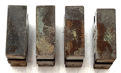 RIDGE TOOL CO RIDGID 2&Prime; PIPE THREADING DIES SET OF 4 NEW W/SURFACE RUST BOX 2